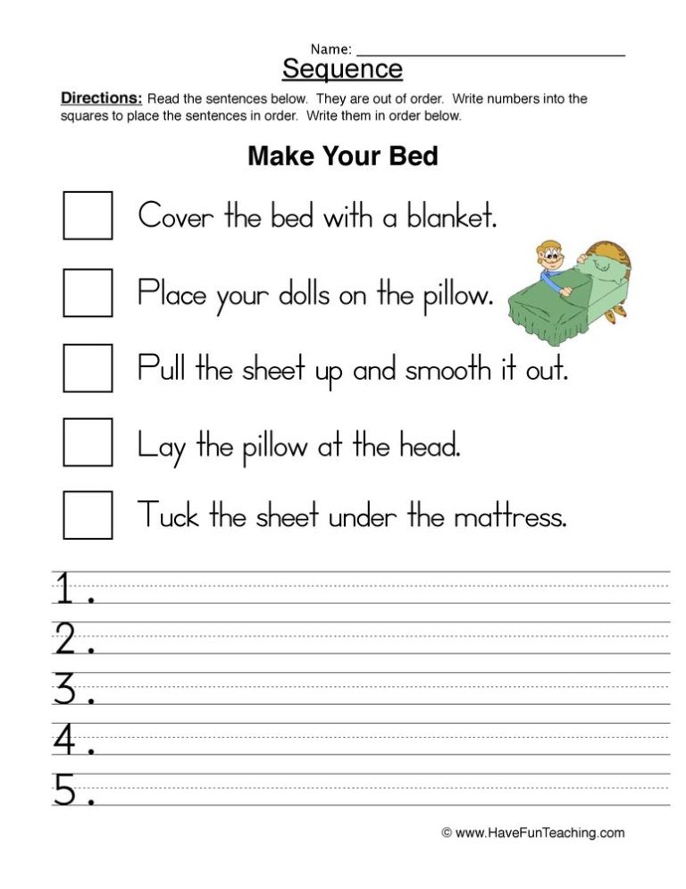 Story Sequencing Worksheets Pdf 2nd Grade