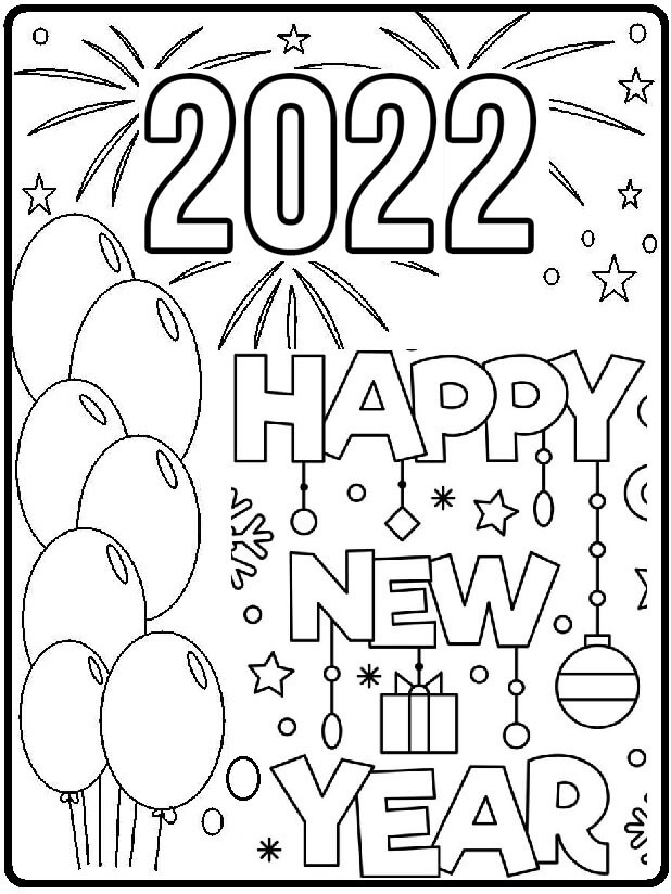 2022 Coloring Pages