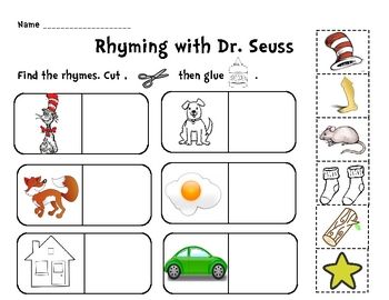 Printable Dr Seuss Worksheets Preschool