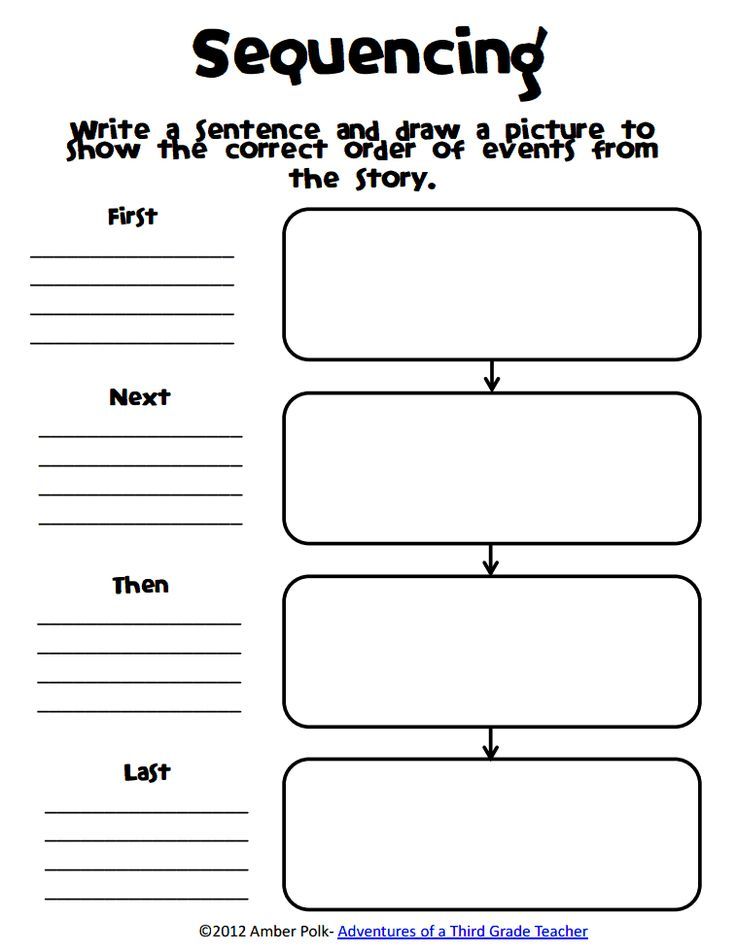 Story Sequencing Worksheets For Kindergarten Pdf