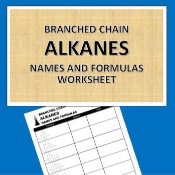 Naming Alkanes Worksheet And Key Answers