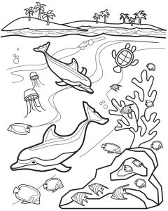 Free Printable Ocean Coloring Pages (Under The Sea) Shark coloring
