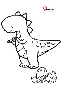 Coloring Pages Dinosaur Baby Christmas Tripafethna