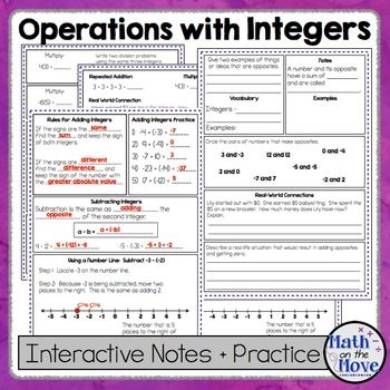 Multiplying And Dividing Integers Word Problems Worksheet With Answer Key Pdf
