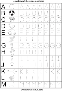 Free Printable Kindergarten Tracing Letters