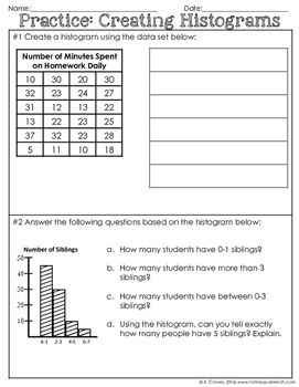 6th Grade Histogram Worksheet With Answers