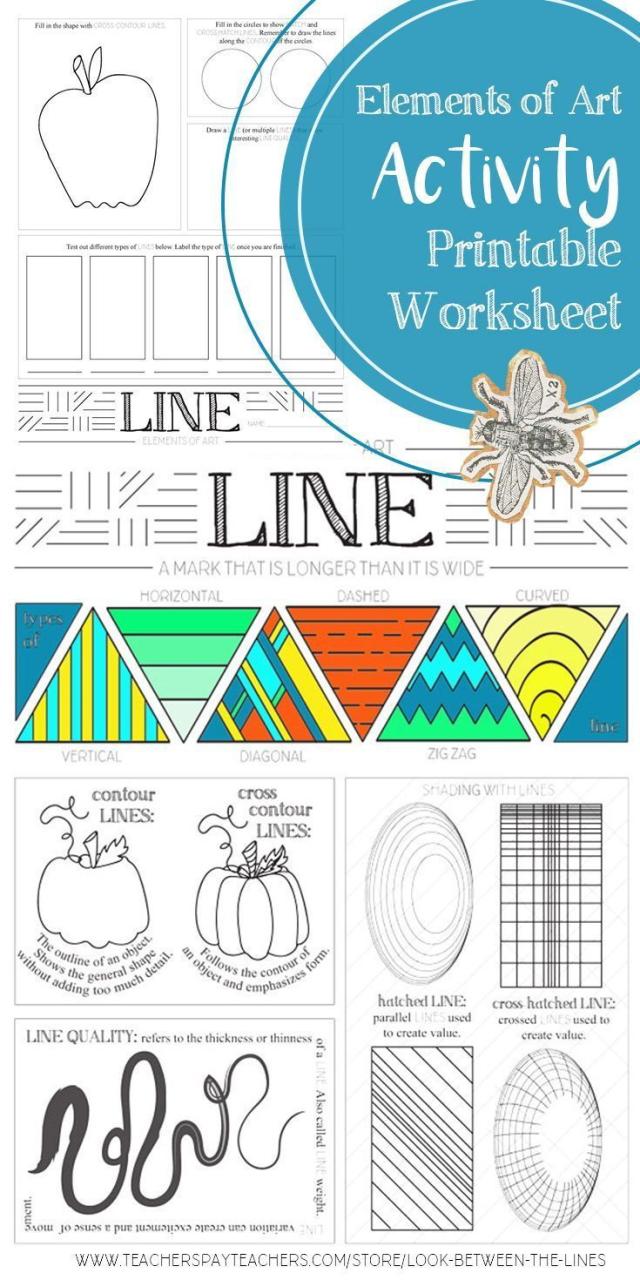 Printable Elements Of Art Line Worksheet