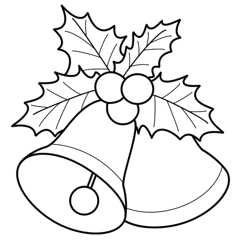 Christmas Bell Coloring Page