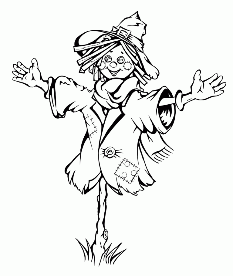 Scarecrows Coloring Pages