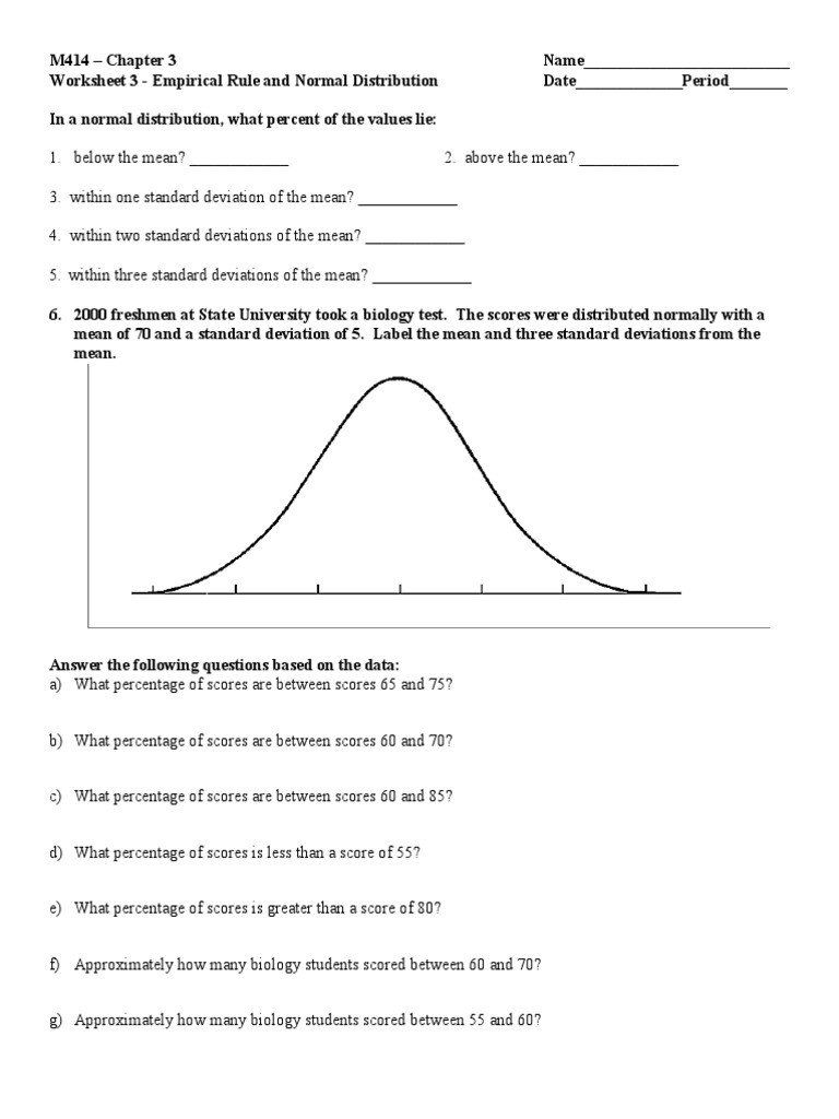 Calculating Standard Deviation Worksheet With Answers