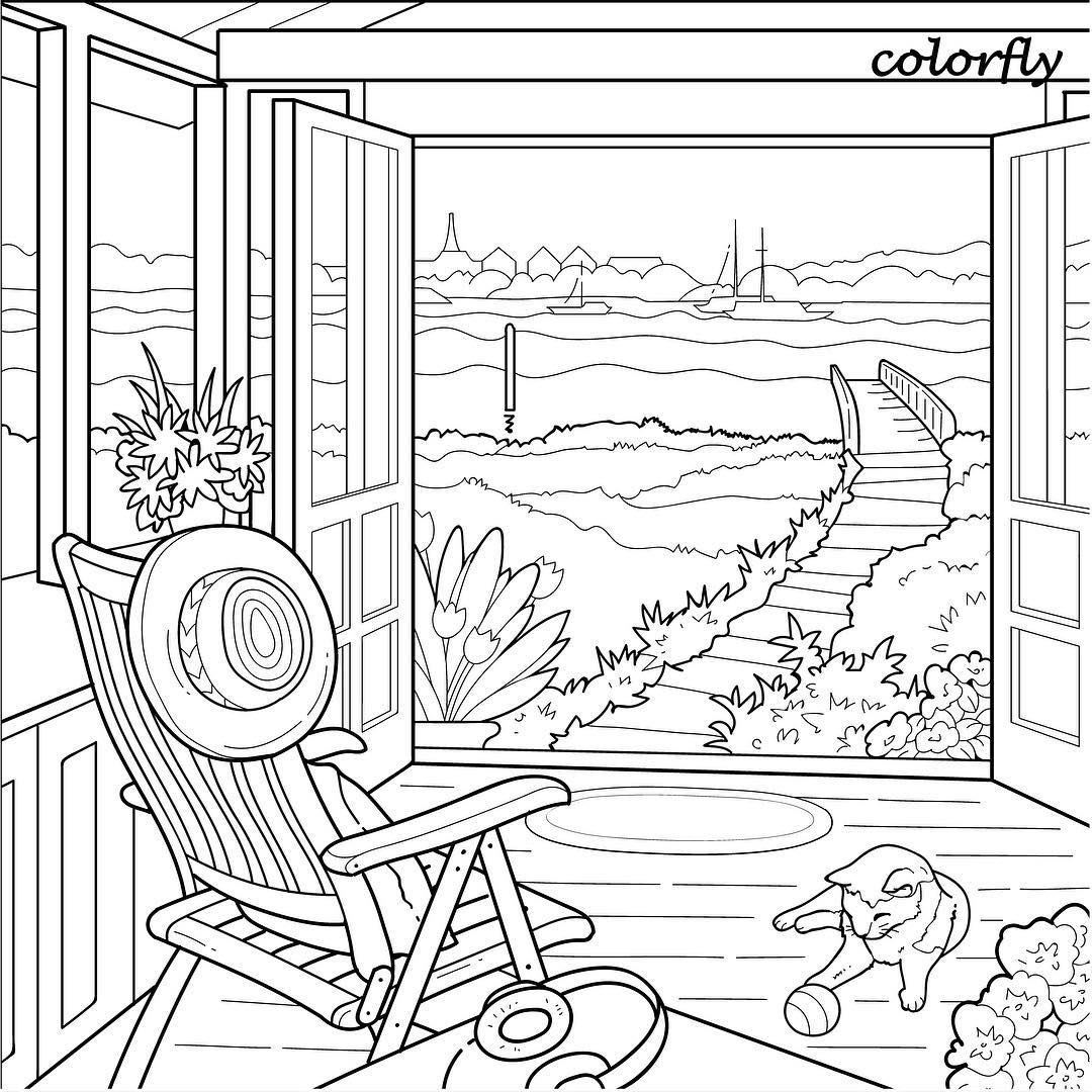 Scenery Coloring Pages