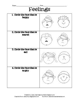 Feelings And Emotions Worksheets Printable Pdf