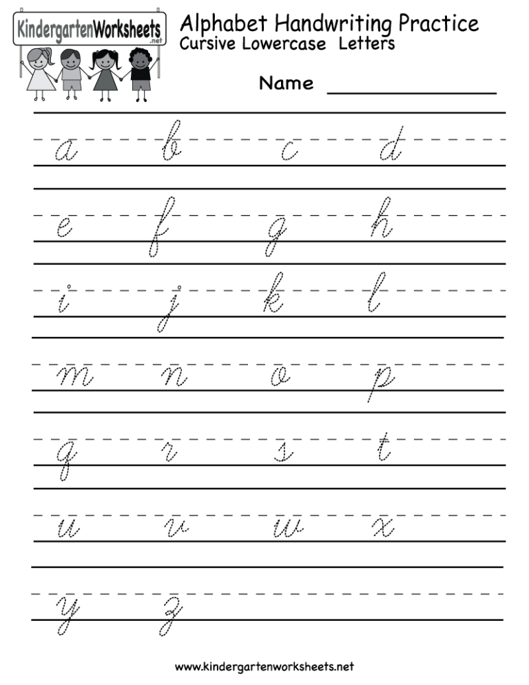 Alphabet Handwriting Practice Printables