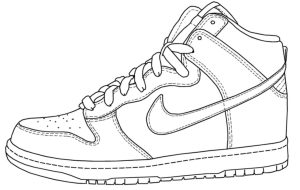Stunning Nike Air Jordan Coloring Pages With Shoes In Force 1 And