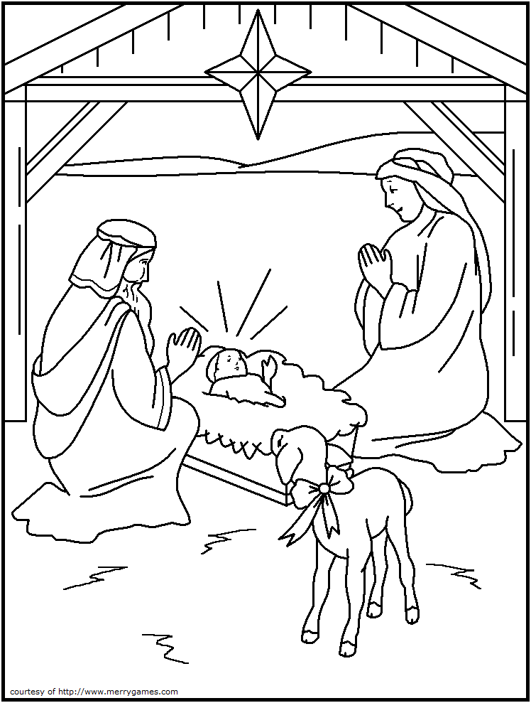 Catholic Christmas Coloring Pages