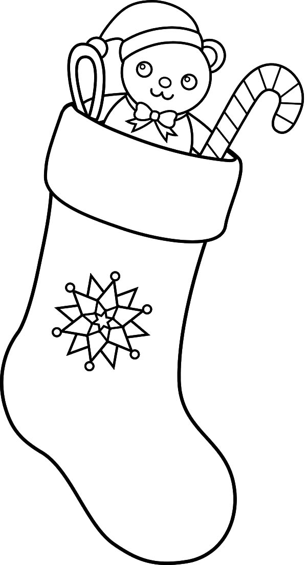 Christmas Socks Coloring Pages