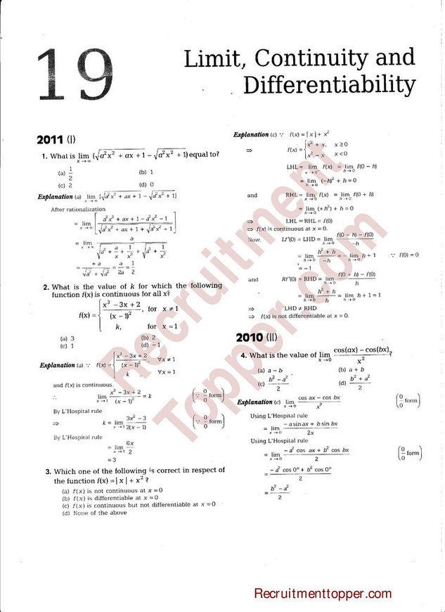 Limits Worksheet With Answers Pdf