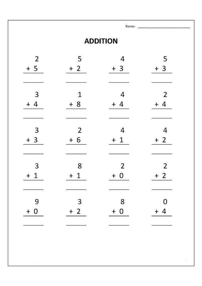 Beginner Math Printables Kindergarten