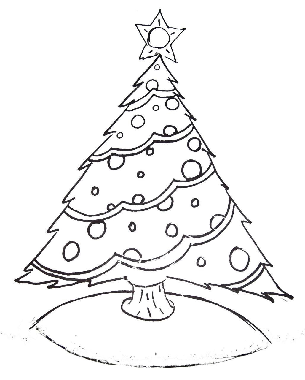 Free Printable Christmas Tree and Santa Coloring Pages Kids Creative