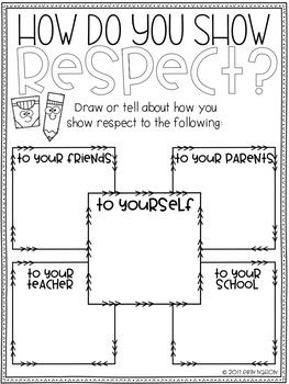 Showing Respect Worksheets For Kids