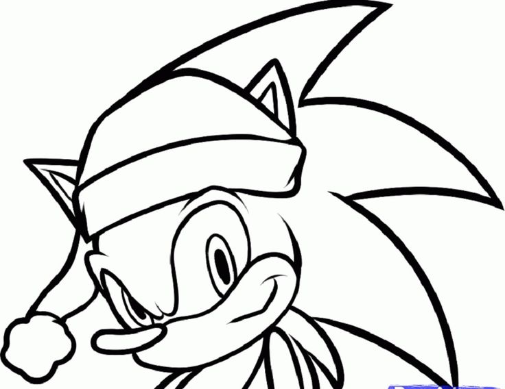 Sonic The Hedgehog Christmas Coloring Pages