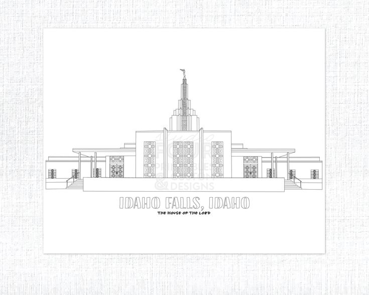 Coloring Page Lds Temple
