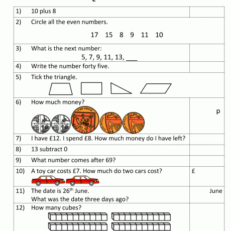 Year 2 Basic Facts Worksheets Nz