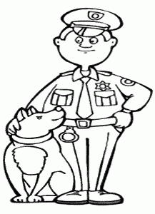 Free Kids Police Officer Coloring Pages Coloring Home