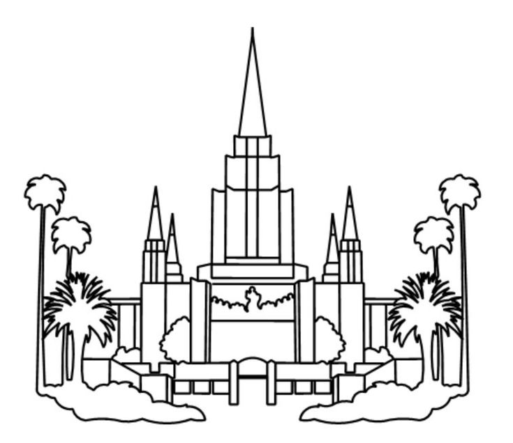 Coloring Pages Of Lds Temples