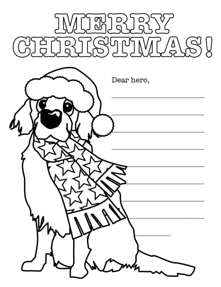 Christmas Card Coloring Page