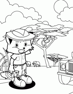 Coloring Pages Safari Coloring Home