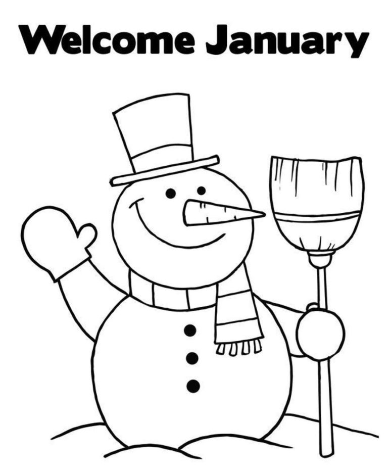Coloring Pages January