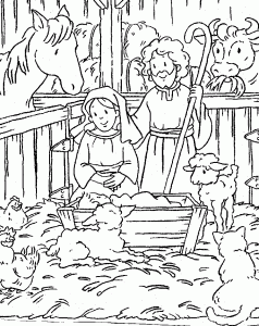 Free Christian Christmas Coloring Pages