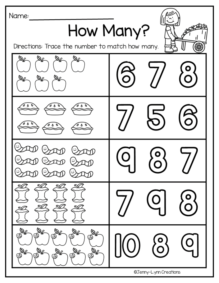 Kindergarten Pre K Math Worksheets