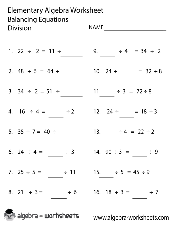 Math Worksheets Pre Algebra Free Printable