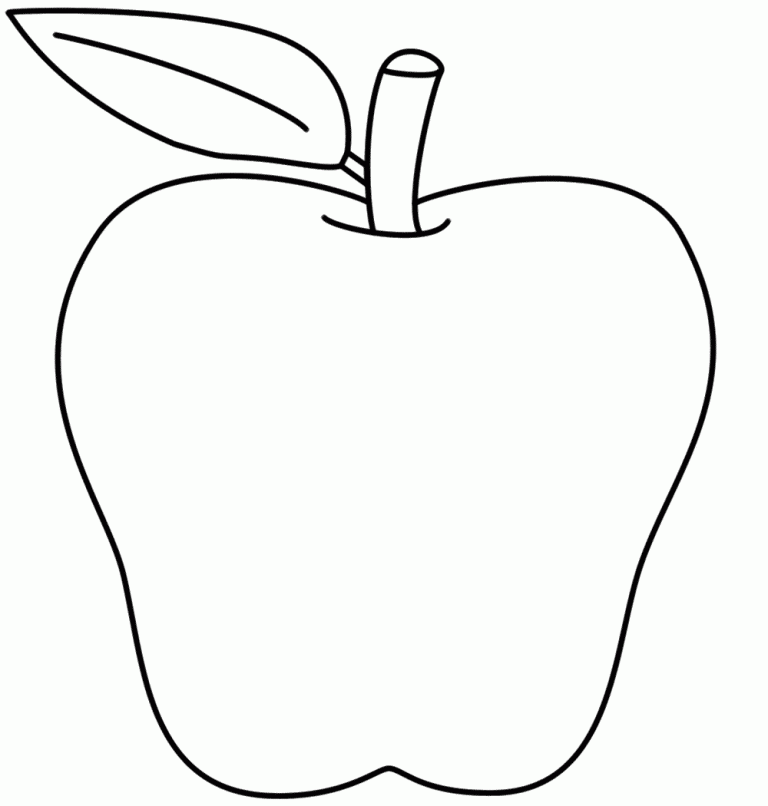 Coloring Page Apples