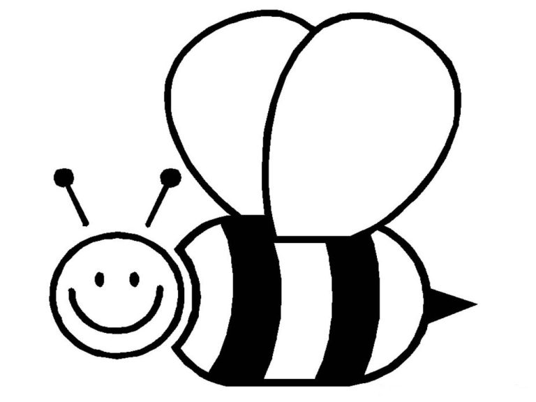 Coloring Pages Of Bees