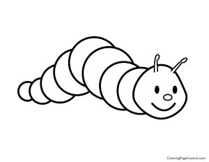 Caterpillar 01 Coloring Page Coloring Page Central