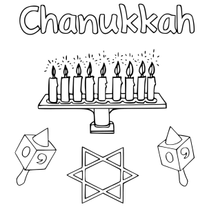 30 Free Hanukkah Coloring Pages Printable ScribbleFun