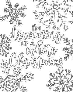 Free Printable White Christmas Adult Coloring Pages Our Handcrafted Life