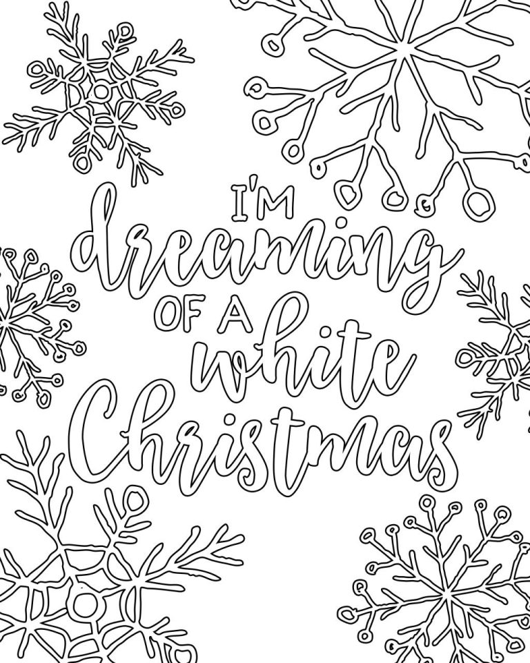 Christmas Free Printables Coloring Pages