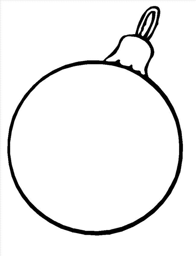 Coloring Pages Christmas Ornament
