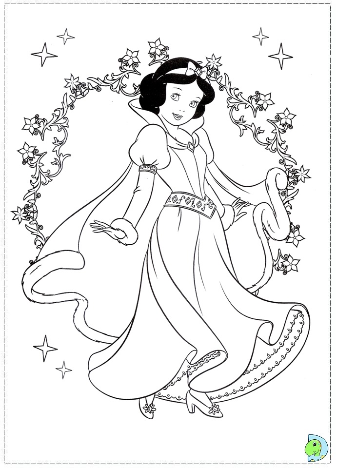 Disney Princess Christmas Coloring Pages
