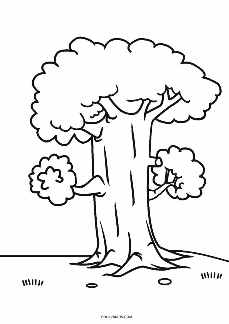 Trees Coloring Page