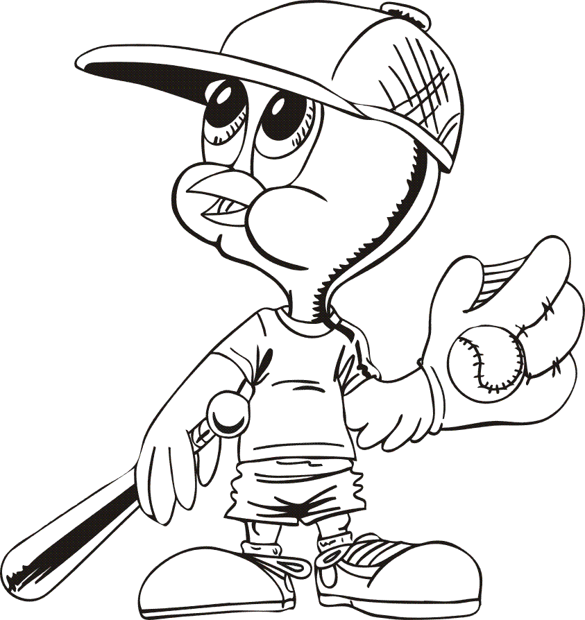 Coloring Pages Baseball