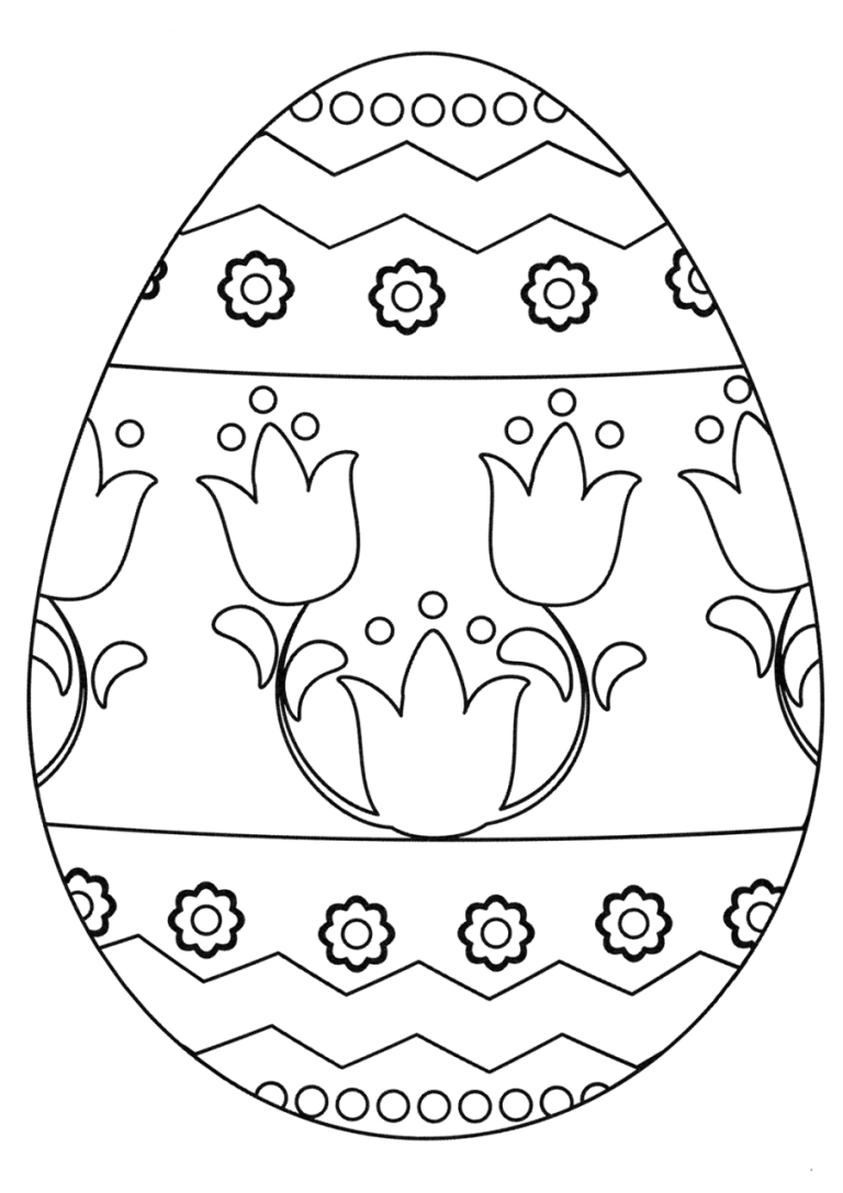 Coloring Pages Easter Eggs