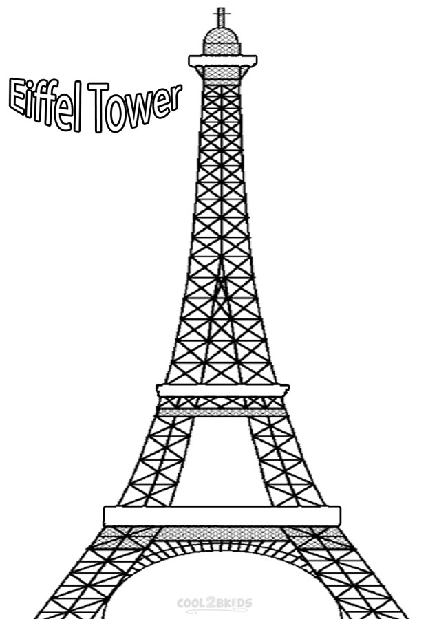 Coloring Pages Of The Eiffel Tower