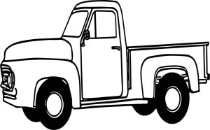 Ford Pickup Truck Coloring Page