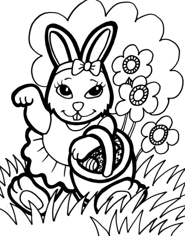 Coloring Page Rabbit