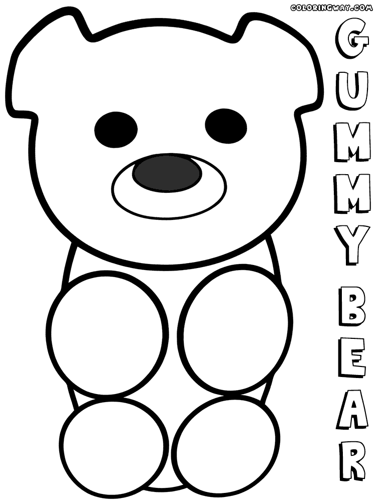 Gummy Bear Coloring Page